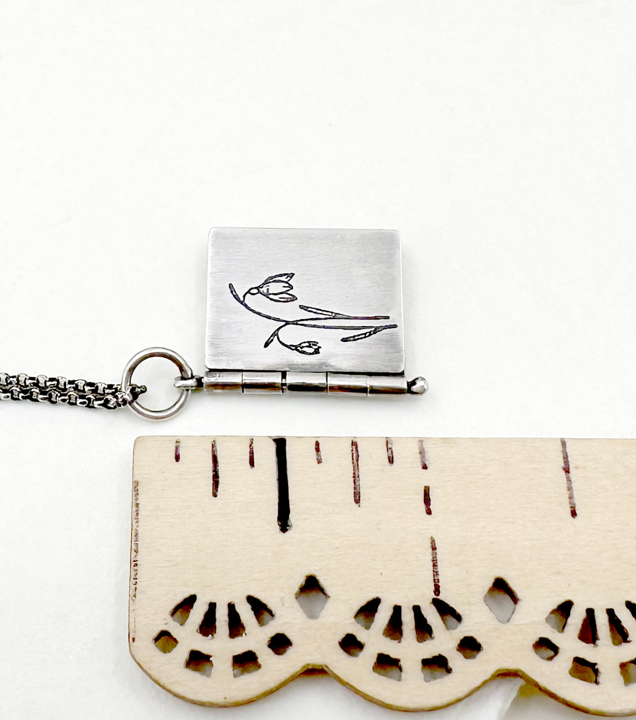 "Everything goes..." Sterling Silver Book with Joan Didion quote