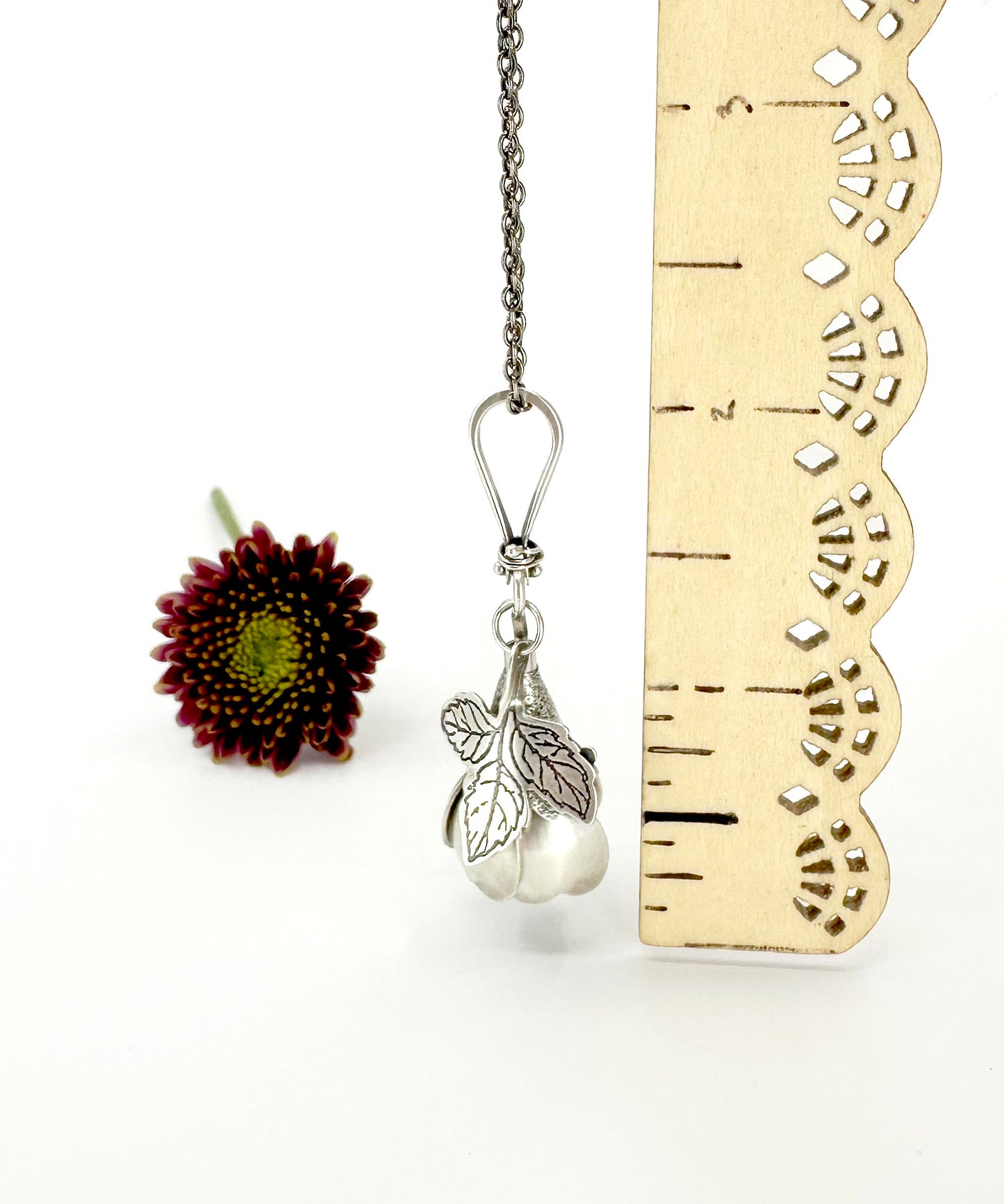 Trust Yourself Primrose in Sterling Silver with Heart Healing Green Tourmaline