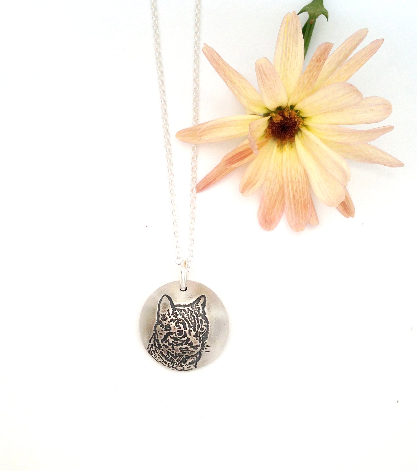 Sterling Silver Personalized Pet Portrait Cameo