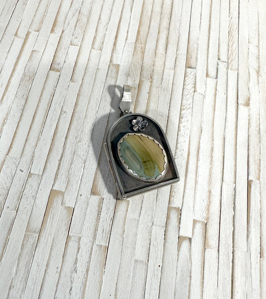 Sara's GEM — a locket created in Erin Harris's Vermont studio