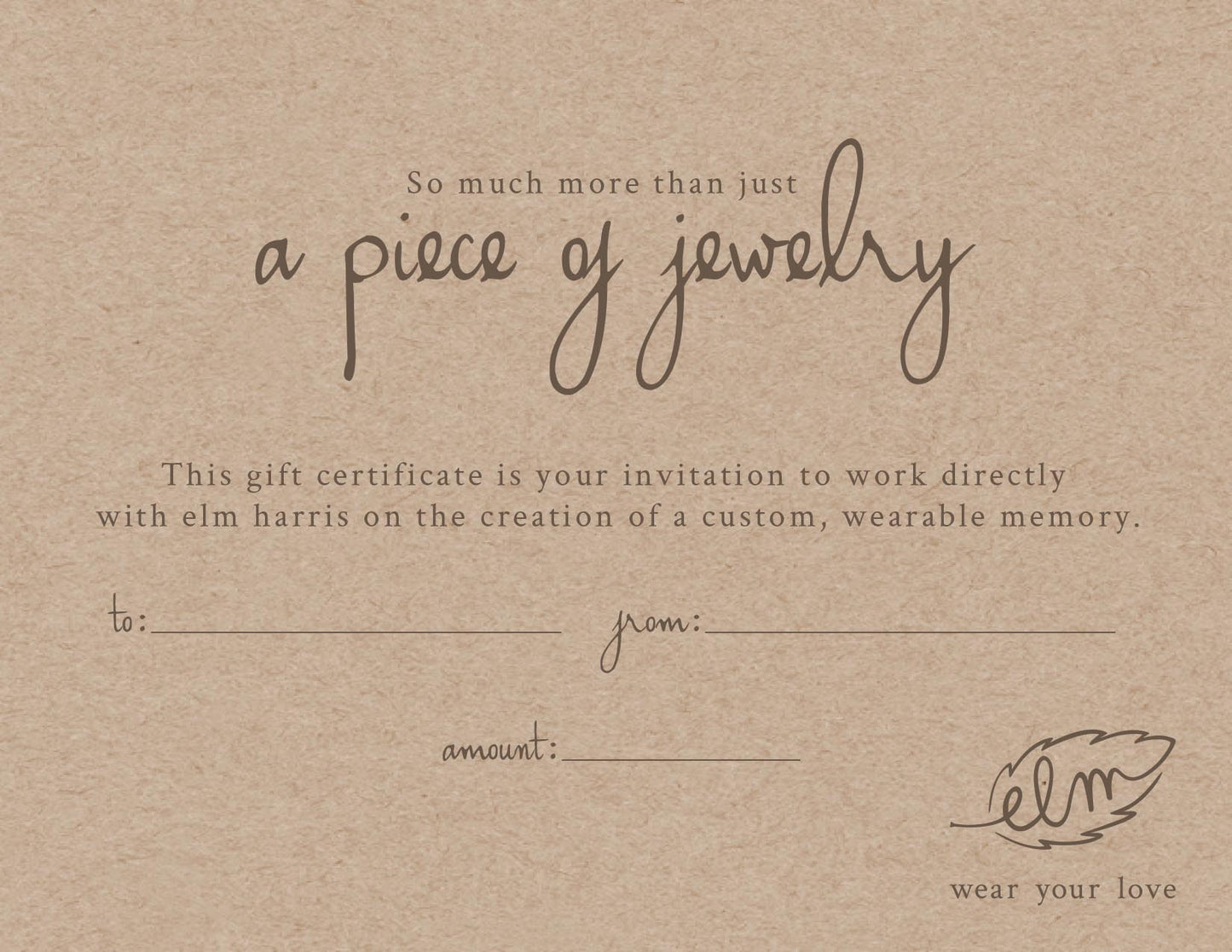 Gift Certificate