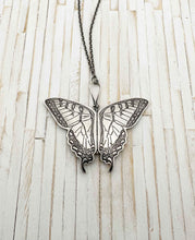 Load image into Gallery viewer, Large Sterling Silver Eastern Swallowtail Butterfly Locket