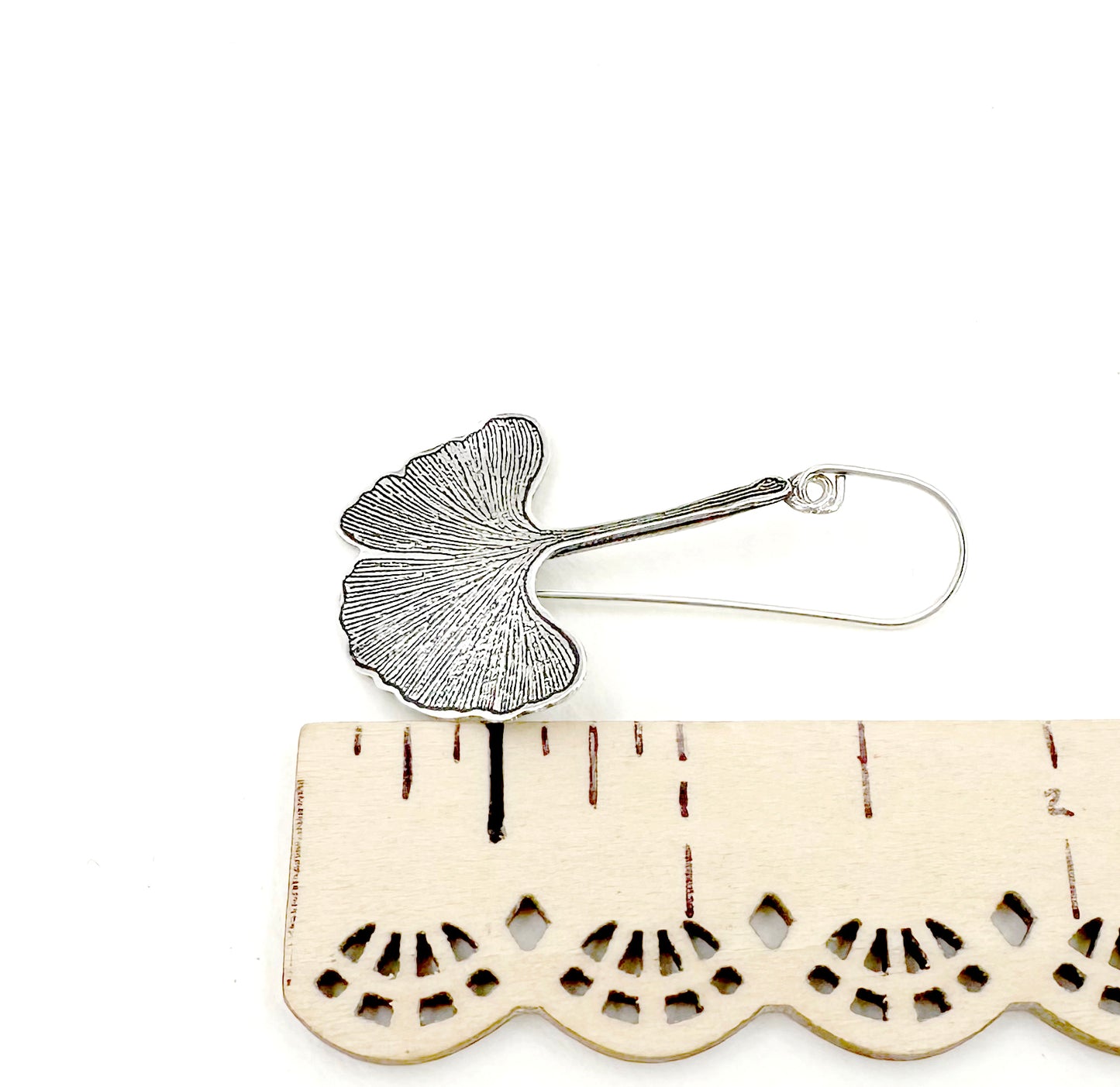MADE TO ORDER Sterling Silver Swinging Gingko Earrings
