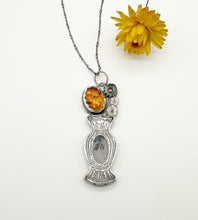 Load image into Gallery viewer, Vases Loaded- Carved Amber, Citrine and Dendritic Agate