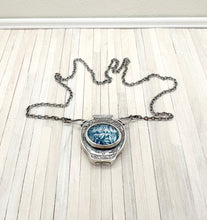 Load image into Gallery viewer, Vases Loaded- Cyanotype Blue and White Vase