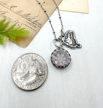 Load image into Gallery viewer, &quot;Charmed, I&#39;m sure&quot; Carved Ametrine Intaglio and Sterling Butterfly