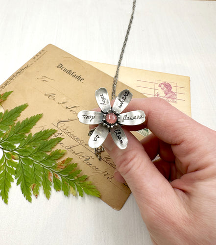 Kinetic Sterling Silver Flower 