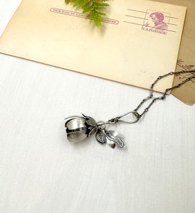 Kinetic Sterling Silver Flower "You are one of my nicest thoughts"