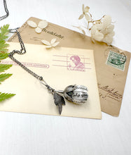 Load image into Gallery viewer, Kinetic Sterling Silver Courage Flower with Blue Opal