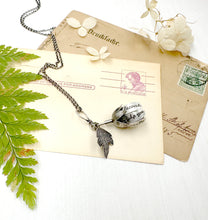 Load image into Gallery viewer, Kinetic Sterling Silver Courage Flower with Blue Opal