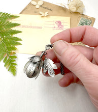 Load image into Gallery viewer, Kinetic Sterling Silver Courage Flower with Blue Opal