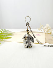 Load image into Gallery viewer, Kinetic Sterling Silver Courage Flower with Blue Opal