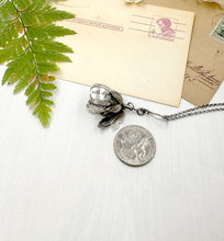 Load image into Gallery viewer, Kinetic Sterling Silver Courage Flower with Blue Opal