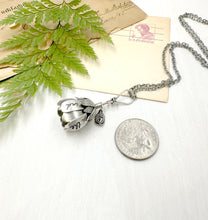 Load image into Gallery viewer, Kinetic Sterling Silver and Vintage Mother of Pearl Flower &quot;In the end, everything will be okay...&quot;