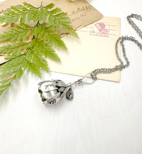 Load image into Gallery viewer, Kinetic Sterling Silver and Vintage Mother of Pearl Flower &quot;In the end, everything will be okay...&quot;