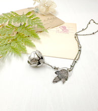 Load image into Gallery viewer, Kinetic Sterling Silver and Tourmaline Rumi Flower &quot;I open and fill with love...&quot;