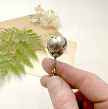 Load image into Gallery viewer, Kinetic Sterling Silver and Tourmaline Rumi Flower &quot;I open and fill with love...&quot;