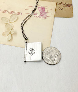 "We have only now..." Sterling Silver Book with Jack Kornfield quote (3 pages)