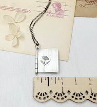 Load image into Gallery viewer, &quot;We have only now...&quot; Sterling Silver Book with Jack Kornfield quote (3 pages)