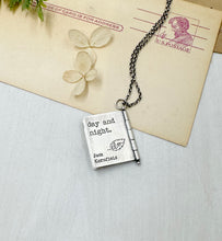 Load image into Gallery viewer, &quot;We have only now...&quot; Sterling Silver Book with Jack Kornfield quote (3 pages)
