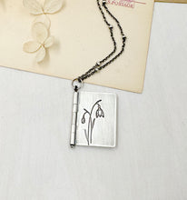 Load image into Gallery viewer, &quot;Everything goes...&quot; Sterling Silver Book with Joan Didion quote (3 pages)