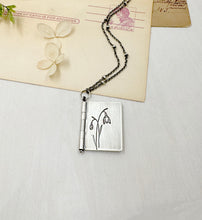 Load image into Gallery viewer, &quot;Everything goes...&quot; Sterling Silver Book with Joan Didion quote (3 pages)