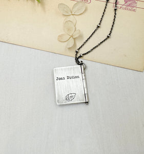 "Everything goes..." Sterling Silver Book with Joan Didion quote (3 pages)