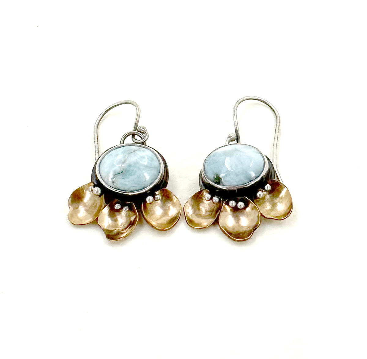 Larimar Anemone Earrings