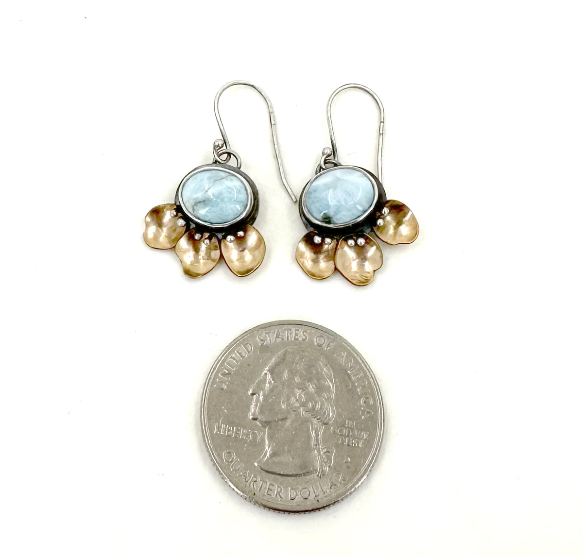 Larimar Anemone Earrings