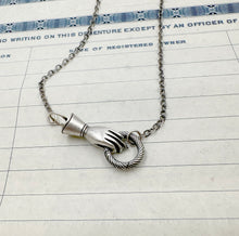 Load image into Gallery viewer, Sterling Silver Helping Hand Charm Holder