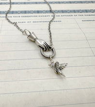 Load image into Gallery viewer, Sterling Silver Helping Hand Charm Holder