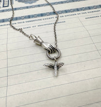 Load image into Gallery viewer, Sterling Silver Helping Hand Charm Holder
