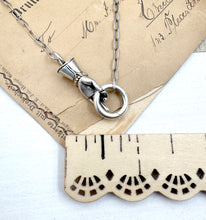 Load image into Gallery viewer, Sterling Silver Helping Hand Charm Holder with 14k gold bracelet