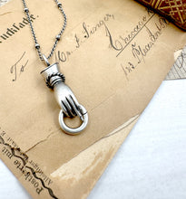 Load image into Gallery viewer, Sterling Silver Helping Hand Pendant