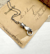 Load image into Gallery viewer, Sterling Silver Helping Hand Pendant