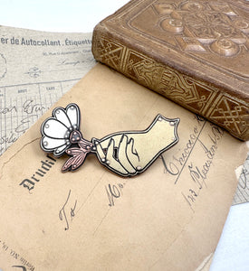 Mixed Metal Offering Hand Pin