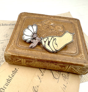 Mixed Metal Offering Hand Pin