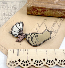 Load image into Gallery viewer, Mixed Metal Offering Hand Pin