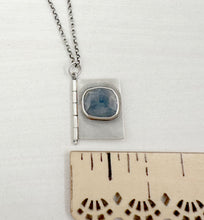 Load image into Gallery viewer, Sterling Silver and Sapphire Book with Rilke quote