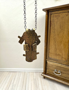 Dangerous Coats- Leopard Print Fine Silver and 24k Gold