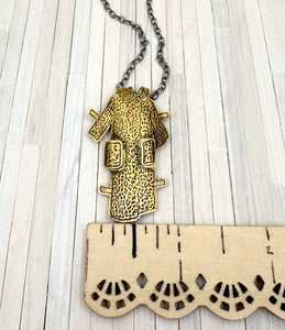 Dangerous Coats- Leopard Print Fine Silver and 24k Gold