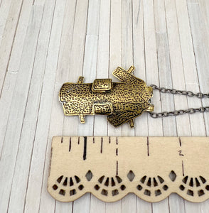 Dangerous Coats- Leopard Print Fine Silver and 24k Gold