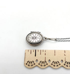 Sterling silver Locket with a Pocket