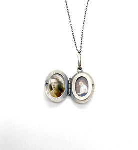 Sterling silver Locket with a Pocket