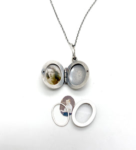 Sterling silver Locket with a Pocket