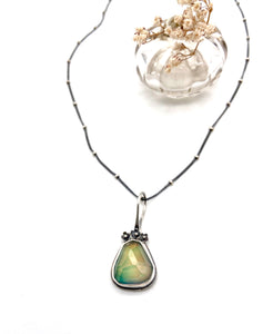 Sterling Silver and Quartz "Mood" Color Change Stone