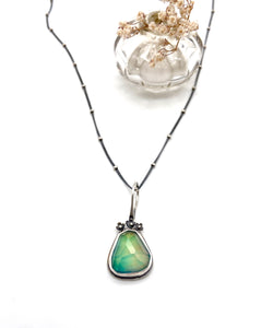 Sterling Silver and Quartz "Mood" Color Change Stone