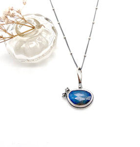 Sterling Silver and Labradorite "Mood" Color Change Stone