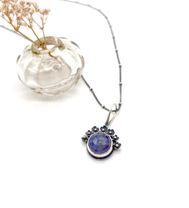 Sterling Silver and Rutilated Quartz "Mood" Color Change Stone