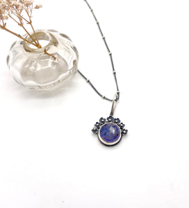 Sterling Silver and Rutilated Quartz "Mood" Color Change Stone